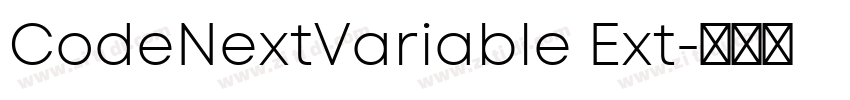 CodeNextVariable Ext字体转换